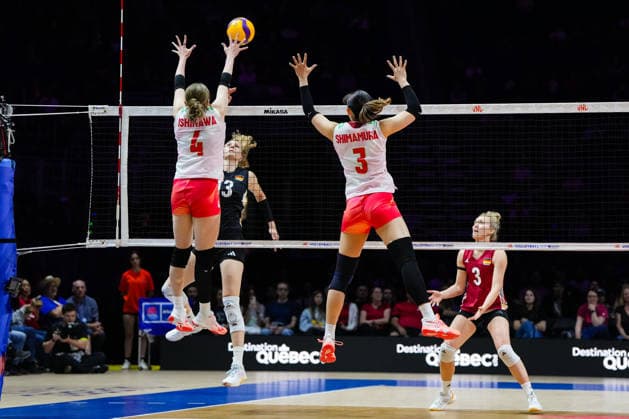 2026 Women s Volleyball Nations League - Quebec City - Day4 Emilia Weske 13 of Germany in action during the 2026 Women s Volleyball Nations League match between Germany and Japan at Videotron Centre in Quebec City, Canada, on June 6, 2026. Quebec City Quebec Canada  Copyright: xYuanxTianx originalFilename:tian-2026wome260606_npeXn.jpg