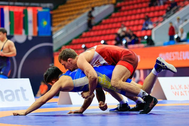 Wrestling Ranking Series Ulaanbaatar Open 70kg FS Magomed Emi Eltemirov RUS df Zandanbat Batsaikhan MGL Copyright: xKostadinxAndonovx xUnitedxWorldxWrestlingx Kostadin Andonov United World Wrestling