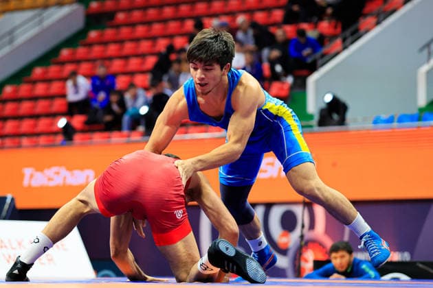 Wrestling Ranking Series Ulaanbaatar Open 79kg FS Shamsat Tair KAZ df Bekzat Rakhimov KGZ Copyright: xKostadinxAndonovx xUnitedxWorldxWrestlingx Kostadin Andonov United World Wrestling