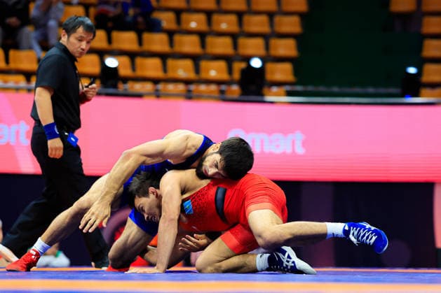 Wrestling Ranking Series Ulaanbaatar Open 65kg FS Shamil Alievich Mamedov BUL df Ossimzhan Dastanbek KAZ Copyright: xKostadinxAndonovx xUnitedxWorldxWrestlingx Kostadin Andonov United World Wrestling