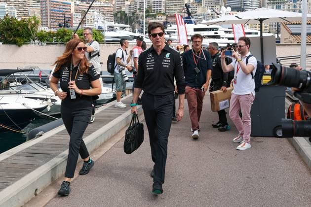 Team Principal Toto Wolff Mercedes AMG Petronas arrives at the paddock, Race, Monaco Grand Prix, Motorsport, Men, Formula 1, 07 06 2026 Monte Carlo Monaco MCO Copyright: xkolbert-press ChristianxKolbertx