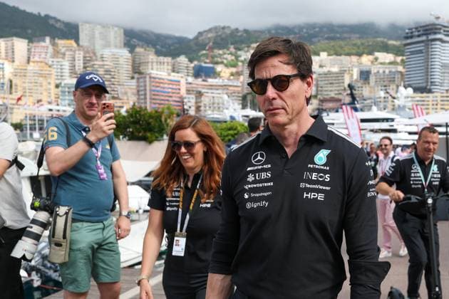 Team Principal Toto Wolff Mercedes AMG Petronas arrives at the paddock, Race, Monaco Grand Prix, Motorsport, Men, Formula 1, 07 06 2026 Monte Carlo Monaco MCO Copyright: xkolbert-press ChristianxKolbertx