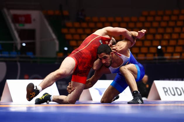 World Ranking Series Ulaanbaatar Open 65kg FS Rahman Mousa Amouzadkhalili IRI df Adlan Askarov KAZ Copyright: xJakexKirkmanx xUnitedxWorldxWresx Jake Kirkman United World Wres