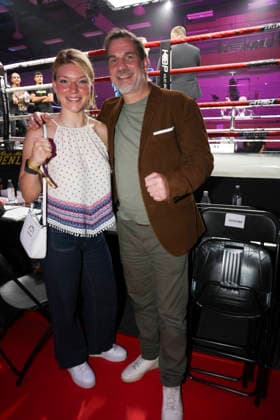 Boxing KUC Box Promotion, Falkensee, 06 06 2026 Nina Meinke GER and trainer Kay Huste