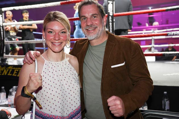 Boxing KUC Box Promotion, Falkensee, 06 06 2026 Nina Meinke GER and trainer Kay Huste