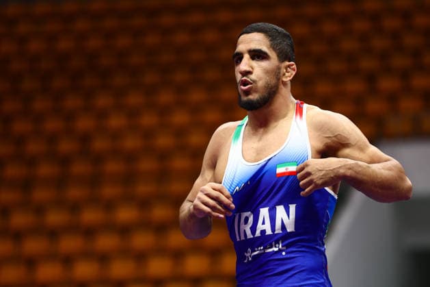 World Ranking Series Ulaanbaatar Open 65kg FS Rahman Mousa Amouzadkhalili IRI Copyright: xJakexKirkmanx xUnitedxWorldxWresx Jake Kirkman United World Wres