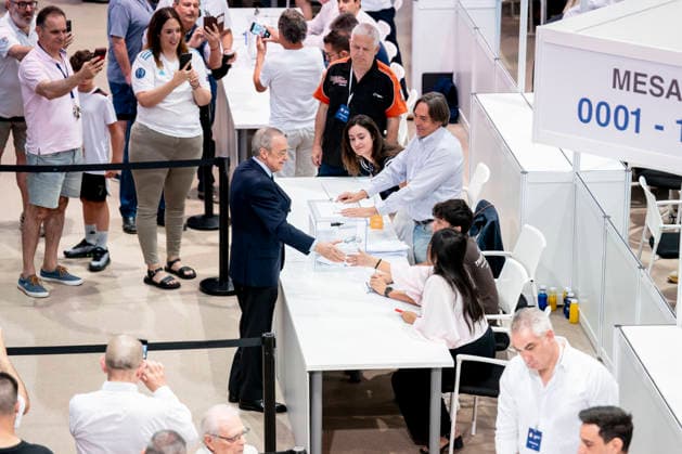June 7, 2026, Valdebebas, Madrid, Spain: Florentino Perez, candidate for the position of President of Real Madrid during the Real MadridÃ¢â‚¬â ¢s presidential election day at Ciudad Deportiva Real Madrid on June 07, 2026 in Valdebebas, Madrid, Spain. Presidential Election Day At Real Madrid  - ZUMAa181 20260607_zaa_a181_009 Copyright: xAngelxPerezxMecax