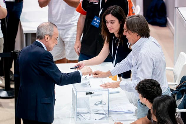 June 7, 2026, Valdebebas, Madrid, Spain: Florentino Perez, candidate for the position of President of Real Madrid during the Real MadridÃ¢â‚¬â ¢s presidential election day at Ciudad Deportiva Real Madrid on June 07, 2026 in Valdebebas, Madrid, Spain. Valdebebas Spain - ZUMAa181 20260607_zaa_a181_013 Copyright: xAngelxPerezxMecax