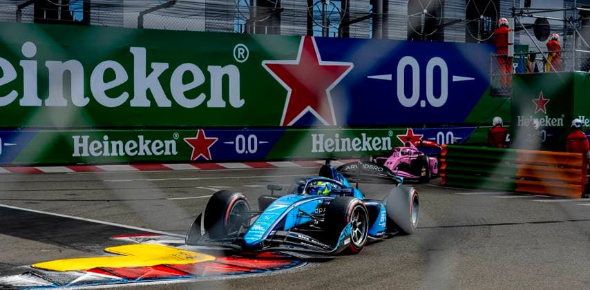 MONACO DAMS Formula 2 driver Dino Beganovic during the Formula 2 Monaco Grand Prix on the Monaco Street Circuit on June 6, 2026 in Monaco, Monaco Photo by DeFodi Images