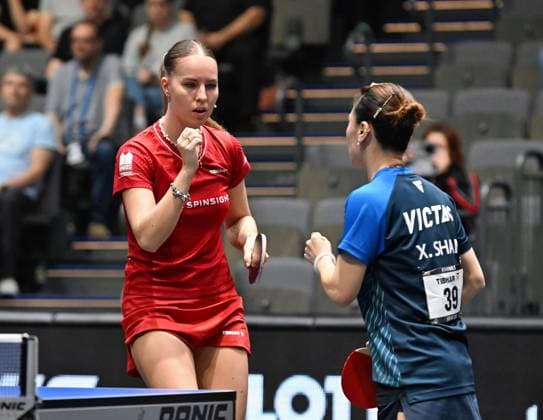 Annett Kaufmann DJK Kolbermoor and Xiaona Shan ttc berlin eastside reach the DM final in Erfurt Annett Kaufmann DJK Kolbermoor and Xiaona Shan ttc berlin eastside reach the DM final in doubles by beating Franziska Schreiner Sophia Klee Langstadt Final day of the German Womens and Mens Championships on June 7, 2026 at Messe Erfurt as part of the 3 German Table Tennis Finals in Erfurt Erfurt Messe Erfurt Thuringia Germany