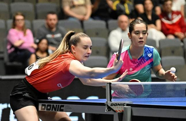Franziska Schreiner Sophia Klee Langstadt are eliminated in the DM semi-finals and win bronze Franziska Schreiner Sophia Klee Langstadt are eliminated in the DM semi-finals and win bronze Final day of the German Womens and Mens Championships on June 7, 2026 at Messe Erfurt as part of the 3 German Table Tennis Finals in Erfurt Erfurt Messe Erfurt Thuringia Germany