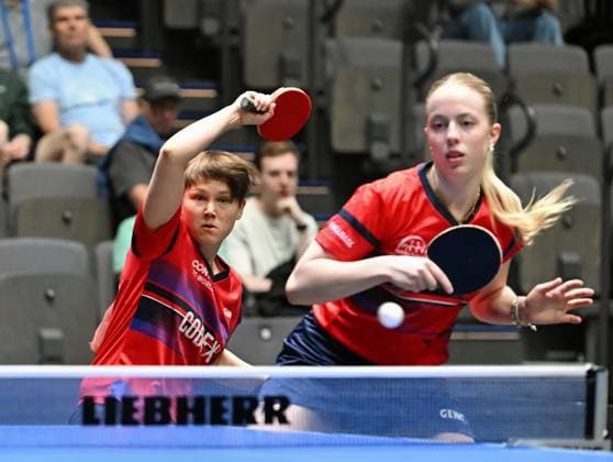 Nina Mittelham ttc berlin eastside and Josephina Neumann ttc berlin eastside, TV Okarben are eliminated in the DM semi-finals and win bronze Nina Mittelham ttc berlin eastside and Josephina Neumann ttc berlin eastside, TV Okarben are eliminated in the DM semi-finals and win bronze Final day of the German Womens and Mens Championships on June 7, 2026 at Messe Erfurt as part of the 3 German Table Tennis Finals in Erfurt Erfurt Messe Erfurt Thuringia Germany