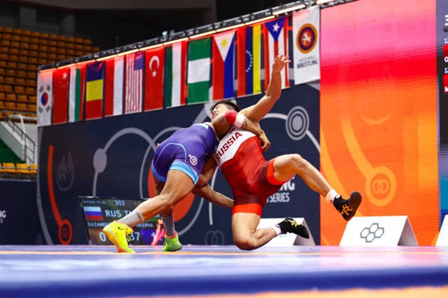 World Ranking Series Ulaanbaatar Open 61kg FS Deepak Deepak IND df Bair Baianduev RUS Copyright: xJakexKirkmanx xUnitedxWorldxWresx Jake Kirkman United World Wres
