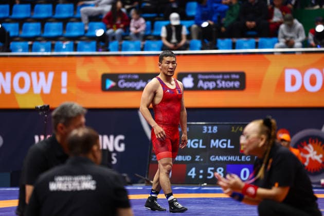 World Ranking Series Ulaanbaatar Open 79kg FS Suldkhuu Olonbayar MGL Copyright: xJakexKirkmanx xUnitedxWorldxWresx Jake Kirkman United World Wres