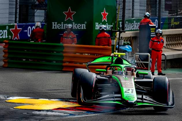 MONACO Formula 2 driver Cian Chields of PHM Racing during the Formula 2 Monaco Grand Prix on the Monaco Street Circuit on June 6, 2026 in Monaco, Monaco Photo by DeFodi Images