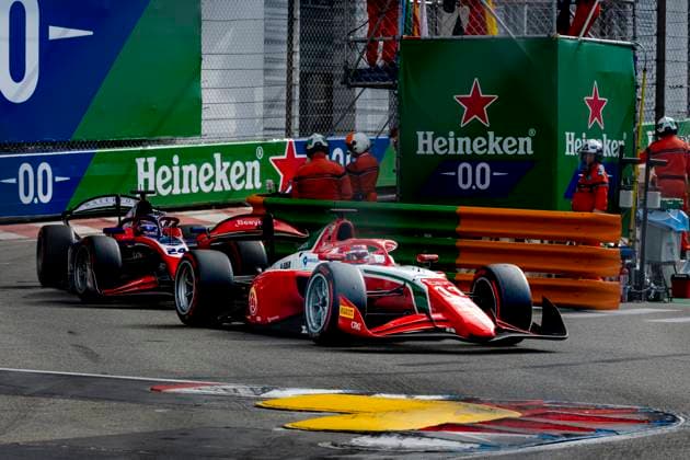 MONACO Formula 2 driver Sebastian Montoya of Prema Powerteam, Formula 2 driver Laurens van Hoepen of Trident during the Formula 2 Monaco Grand Prix on the Monaco Street Circuit on June 6, 2026 in Monaco, Monaco Photo by DeFodi Images