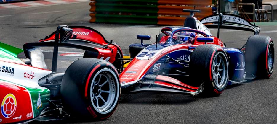 MONACO Formula 2 driver Sebastian Montoya of Prema Powerteam, Formula 2 driver Laurens van Hoepen of Trident during the Formula 2 Monaco Grand Prix on the Monaco Street Circuit on June 6, 2026 in Monaco, Monaco Photo by DeFodi Images