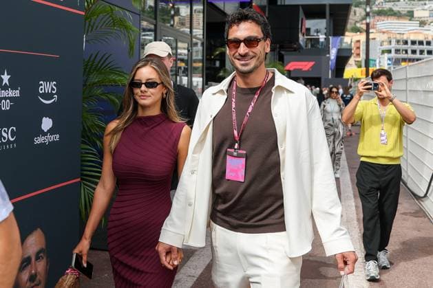 Mats Hummels with girlfriend Nicola Cavanis, Race, Monaco Grand Prix, Motorsport, Men, Formula 1, 07 06 2026 Monte Carlo Monaco MCO Copyright: xkolbert-press ChristianxKolbertx