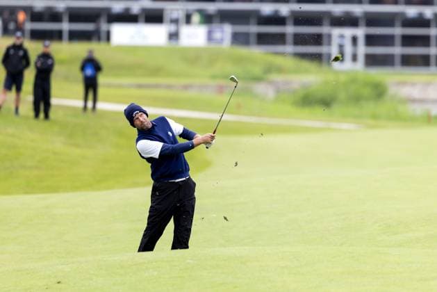 BADHOEVEDORP - Marcel Siem (GER) in action on the final day of the KLM Open golf tournament at golf club The International. SANDER KONING ANP xVIxANPxSportx xxANPxIVx 560363891 originalFilename: 560363891.jpg