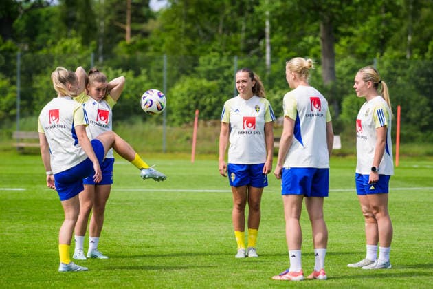 260607 Players of Sweden during a training session with the womenÂs under 23 national team on June 7, 2026 in Kalmar Photo Suvad Mrkonjic BILDBYRAN COP 170 SM0469 fotboll football soccer fotball u23 under 23 träning practice training sverige sweden dam bbeng sverige sweden  Copyright: SUVADxMRKONJIC BB260607SM003