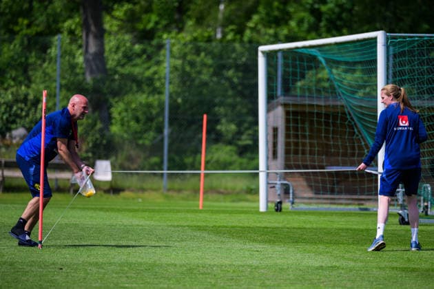 260607 Coach Magnus Wikman of Sweden during a training session with the womenÂs under 23 national team on June 7, 2026 in Kalmar Photo Suvad Mrkonjic BILDBYRAN COP 170 SM0469 fotboll football soccer fotball u23 under 23 träning practice training sverige sweden dam bbeng sverige sweden  Copyright: SUVADxMRKONJIC BB260607SM005