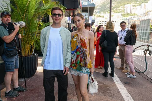 Footballer Mario Goetze with his wife Ann Kathrin Goetze, Race, Monaco Grand Prix, Motorsport, Men, Formula 1, 07 06 2026 Monte Carlo Monaco MCO Copyright: xkolbert-press ChristianxKolbertx