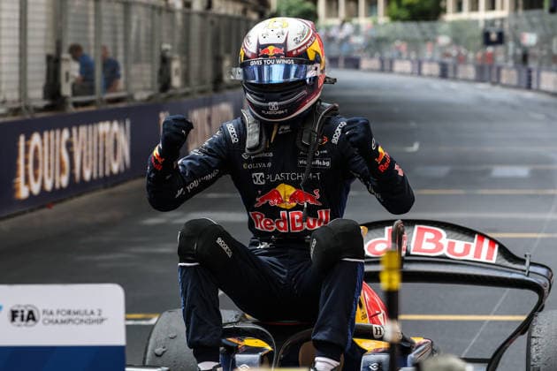 AUTO - FORMULA 2 2026 - MONACO TSOLOV Nikola (bul), Campos Racing, Dallara F2 2024, portrait celebration during the 4th round of the 2026 FIA Formula 2 Championship from June 5 to 7, 2026 on the Circuit de Monaco, in Monte-Carlo, Monaco - Monte-CarloMonaco  Copyright: xEricxAlonsox