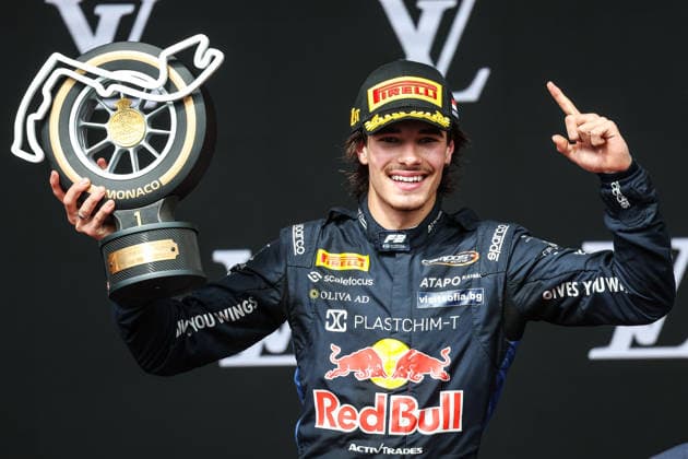 AUTO - FORMULA 2 2026 - MONACO TSOLOV Nikola (bul), Campos Racing, Dallara F2 2024, portrait podium during the 4th round of the 2026 FIA Formula 2 Championship from June 5 to 7, 2026 on the Circuit de Monaco, in Monte-Carlo, Monaco - Monte-CarloMonaco  Copyright: xEricxAlonsox