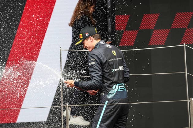 AUTO - FORMULA 2 2026 - MONACO BEGANOVIC Dino (swe), DAMS Lucas Oil, Dallara F2 2024, portrait podium during the 4th round of the 2026 FIA Formula 2 Championship from June 5 to 7, 2026 on the Circuit de Monaco, in Monte-Carlo, Monaco - Monte-CarloMonaco  Copyright: xEricxAlonsox