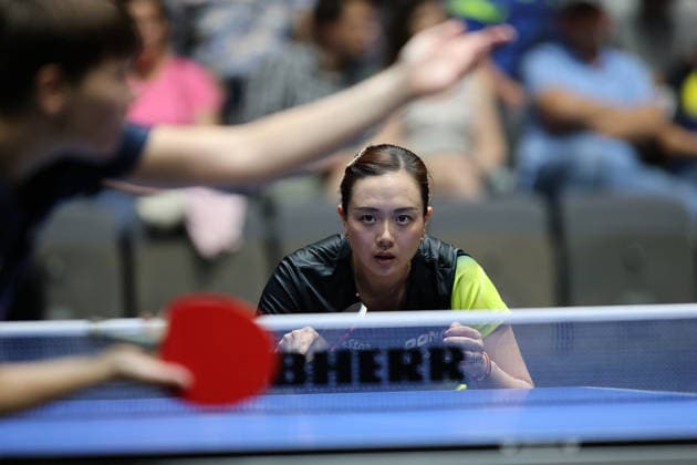 Yuan Wan is Focused GER Erfurt TT Finals 2026 German Championships, Table Tennis Exhibition Hall Erfurt 06 06 2026 GER Erfurt TT Finals 2026 German Championships, Table Tennis Exhibition Hall Erfurt 06 06 2026 Thueringen German Championships 06 06 2026 Erfurt Copyright: xEibner-Pressefoto JoergxHirschx EP_JHH