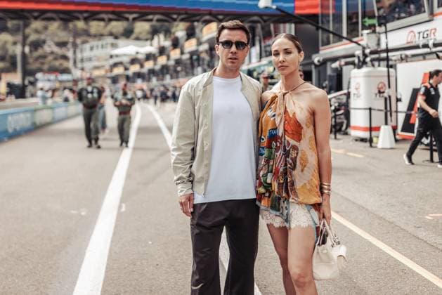 Mario Goetze with wife Ann Kathrin Goetze in the pit lane, Monaco Grand Prix, Motorsport, Formula 1, 2026 season, 07 06 2026 Monaco Grand Prix, Motorsport, Formula 1, 2026 season, 07 06 2026 Copyright: xEibner-Pressefoto AlexanderxNeisx EP_ANS