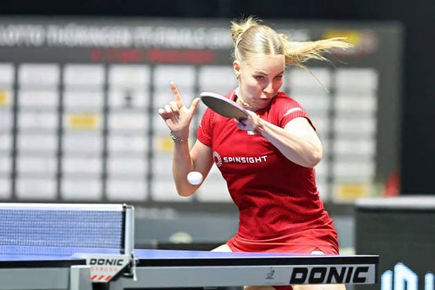 Annett Kaufmann at the Topspin t GER Erfurt TT Finals 2026 German Championships, Table Tennis Exhibition Hall Erfurt 07 06 2026 GER Erfurt TT Finals 2026 German Championships, Table Tennis Exhibition Hall Erfurt 07 06 2026 Thuringia German Championships 06 06 2026 Erfurt Copyright: xEibner-Pressefoto JoergxHirschx EP_JHH