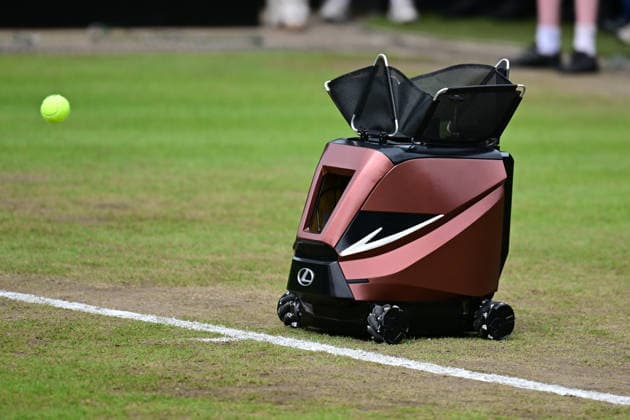 Tennis Lexus Birmingham Open WTA125 ATP, Tennis Herren Challenger A ™Lexus robot tennis trainer during the Lexus Birmingham Open WTA125 ATP Challenger tennis at Edgbaston Priory Club, Birmingham, UK on 7 June 2026. Birmingham Edgbaston Priory Club West Midlands UK Editorial use only , Copyright: xDennisxGoodwinx PSI-24321-0004