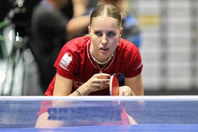 Annett Kaufmann GER Erfurt TT Finals 2026 German Championships, Table Tennis Exhibition Hall Erfurt 07 06 2026 GER Erfurt TT Finals 2026 German Championships, Table Tennis Exhibition Hall Erfurt 07 06 2026 Thuringia German Championships 06 06 2026 Erfurt Copyright: xEibner-Pressefoto JoergxHirschx EP_JHH