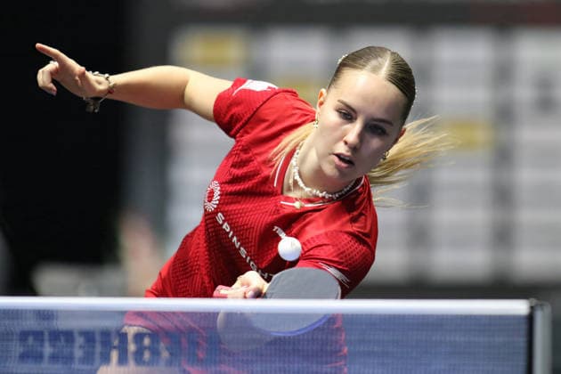 Annet Kaufmann hitting back GER Erfurt TT Finals 2026 German Championships, Table Tennis Exhibition Hall Erfurt 07 06 2026 GER Erfurt TT Finals 2026 German Championships, Table Tennis Exhibition Hall Erfurt 07 06 2026 Thuringia German Championships 06 06 2026 Erfurt Copyright: xEibner-Pressefoto JoergxHirschx EP_JHH