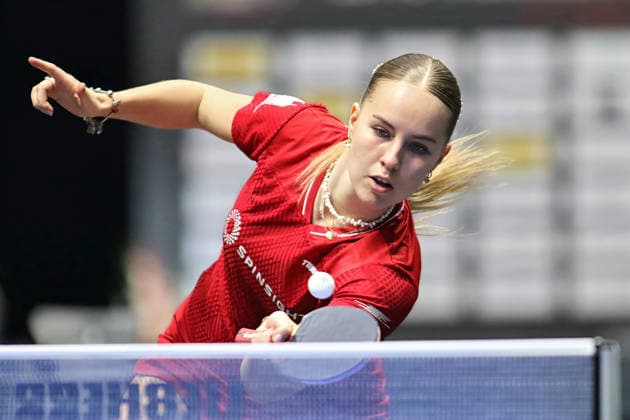 Annett Kaufmann in action GER Erfurt TT Finals 2026 German Championships, Table Tennis Exhibition Hall Erfurt 07 06 2026 GER Erfurt TT Finals 2026 German Championships, Table Tennis Exhibition Hall Erfurt 07 06 2026 Thuringia German Championships 06 06 2026 Erfurt Copyright: xEibner-Pressefoto JoergxHirschx EP_JHH