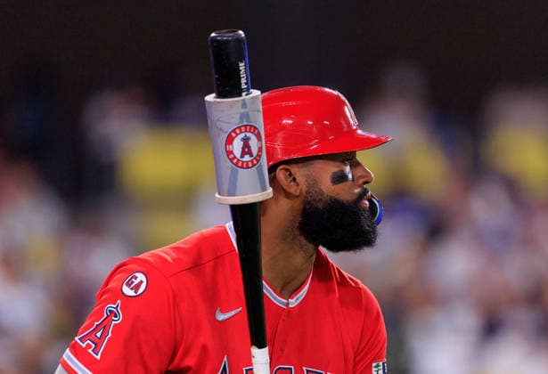 June 6, 2026, Los Angeles, California, USA: Jo Adell 7 of the Los Angeles Angels during a regular season MLB, Baseball Herren, USA game against the Los Angeles Dodgers on Saturday June 6, 2026 at Dodger Stadium in Los Angeles, California. Dodgers defeat Angels, 9-2. JAVIER ROJAS PI Dodgers Defeat Angels, 9-2  - ZUMAp124 20260606_zaa_p124_082 Copyright: xJavierxRojasx