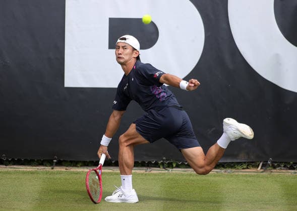 07.06.2026, Boss Open 2026, ATP, Tennis Herren Tour 250 Stuttgart, TTC Weissenhof, Tennis, im Bild: Sho Shimabukuro (JPN) *** 07 06 2026, Boss Open 2026, ATP Tour 250 Stuttgart, TTC Weissenhof, Tennis, Sport, in the picture Sho Shimabukuro JPN
