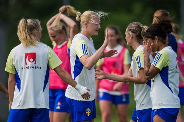 260607 Wilma Leidhammar of Sweden during a training session with the womenÂs under 23 national team on June 7, 2026 in Kalmar Photo Suvad Mrkonjic BILDBYRAN COP 170 SM0469 fotboll football soccer fotball u23 under 23 träning practice training sverige sweden dam bbeng sverige sweden  Copyright: SUVADxMRKONJIC BB260607SM021