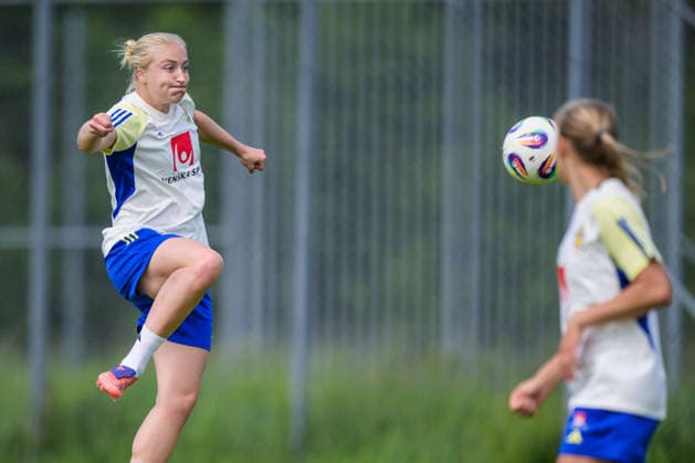 260607 Wilma Leidhammar of Sweden during a training session with the womenÂs under 23 national team on June 7, 2026 in Kalmar Photo Suvad Mrkonjic BILDBYRAN COP 170 SM0469 fotboll football soccer fotball u23 under 23 träning practice training sverige sweden dam bbeng sverige sweden  Copyright: SUVADxMRKONJIC BB260607SM022