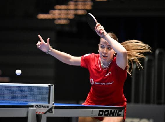 Defending champion Annett Kaufmann SV DJK Kolbermoor reaches the DM final again by beating Nina Mittelham ttc berlin esatside Defending champion Annett Kaufmann SV DJK Kolbermoor reaches the DM final again by beating Nina Mittelham ttc berlin esatside and reaches for her third win in a row Final day of the German Womens and Mens Championships on June 7, 2026 at Messe Erfurt as part of the 3 German Table Tennis Finals in Erfurt Erfurt Messe Erfurt Thuringia Germany