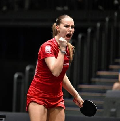 Defending champion Annett Kaufmann SV DJK Kolbermoor reaches the DM final again by beating Nina Mittelham ttc berlin esatside Defending champion Annett Kaufmann SV DJK Kolbermoor reaches the DM final again by beating Nina Mittelham ttc berlin esatside and reaches for her third win in a row Final day of the German Womens and Mens Championships on June 7, 2026 at Messe Erfurt as part of the 3 German Table Tennis Finals in Erfurt Erfurt Messe Erfurt Thuringia Germany