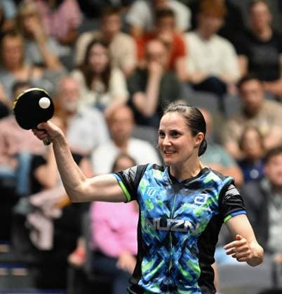 Sabine Winter TSV Dachau reaches the DM final by defeating Lisa Wang 1 FC Saabrücken TT and reaches for her third title Sabine Winter TSV Dachau reaches the DM final by defeating Lisa Wang 1 FC Saabrücken TT and reaches for her third title Final day of the German Womens and Mens Championships on June 7, 2026 at Messe Erfurt as part of the 3 German Table Tennis Finals in Erfurt Erfurt Messe Erfurt Thuringia Germany