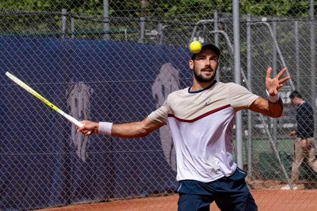 TENNIS : Open Sopra Steria - Lyon Villeurbanne 07 06 2026 Mariano KESTELBOIM (ARG) affronte Iliyan RADULOV ( BUL) lors des qualifications du tournoi de tennis ATP, Tennis Herren Challenger Tour, Open Sopra Steria Ã Lyon-Villeurbanne, le 07 06 2026. Photo Sandrine Thesillat PsNewZ  Copyright: xSandrinexTHESILLATx