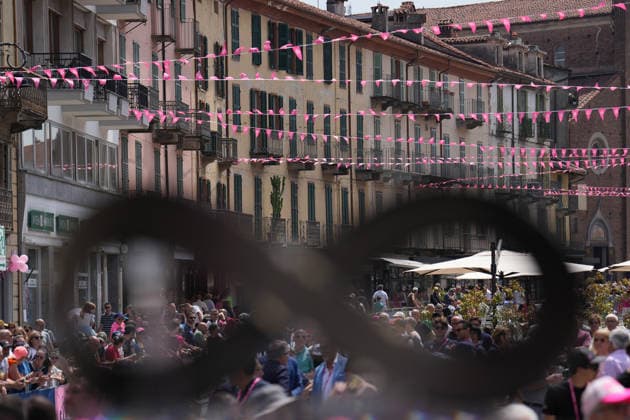 Trophy during Stage 9 of the Giro d™Italia Women, from Saluzzo to Saluzzo, Italy, Sunday, June 7, 2026.  Copyright: xDavidexSpada Lapressex