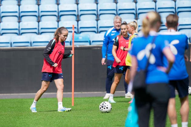Womens national football team Oslo 20260607 Guro Reiten prepares for the World Cup qualifier against Austria at Ullevaal Stadium Photo Terje Bendiksby NTB Oslo Norway EDITORIAL USE ONLY RESTRICTED USE FOR BETTING COMPANIES  Copyright: xTerjexBendiksbyx xNTBx