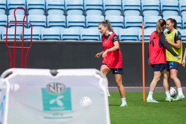 Womens national football team Oslo 20260607 Vilde Boe Risa prepares for the World Cup qualifier against Austria at Ullevaal Stadium Photo Terje Bendiksby NTB Oslo Norway EDITORIAL USE ONLY RESTRICTED USE FOR BETTING COMPANIES  Copyright: xTerjexBendiksbyx xNTBx