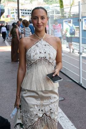 Wife Alexandra Saint Mleux of Charles Leclerc Scuderia Ferrari HP 16 , Race, Monaco Grand Prix, Motorsport, Men, Formula 1, 07 06 2026 Monte Carlo Monaco MCO Copyright: xkolbert-press ChristianxKolbertx