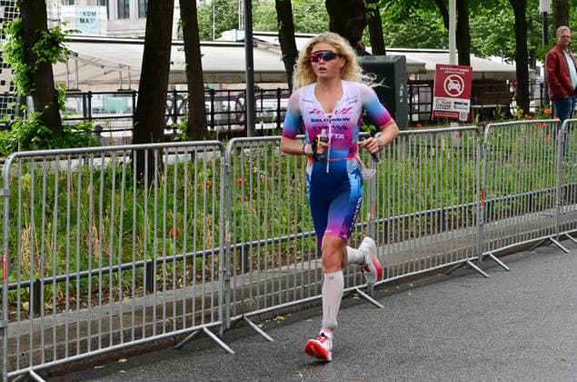 GER Ironman Hamburg 07 06 2026, GER Ironman Hamburg, Elite Women in the picture Marjolaine PierrÃ FRA at the Binnenalster nordphotoxGmbH xWitke nph00002