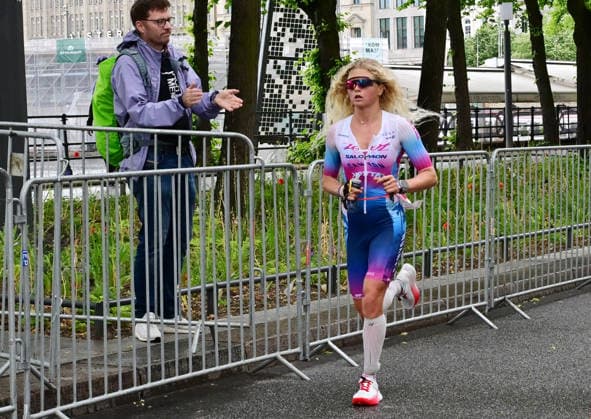 GER Ironman Hamburg 07 06 2026, GER Ironman Hamburg, Elite Women in the picture Marjolaine PierrÃ FRA at the Binnenalster nordphotoxGmbH xWitke nph00002